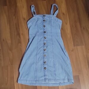American Eagle Outfitters Light Blue Denim Dress